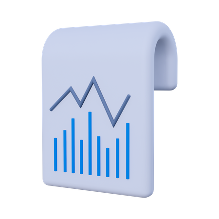 Document Statistic  3D Icon