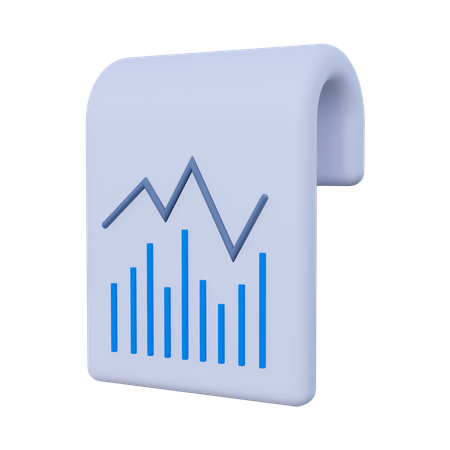 Statistique des documents  3D Icon