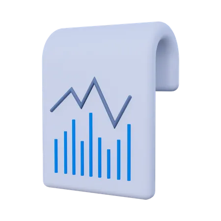 Statistique des documents  3D Icon