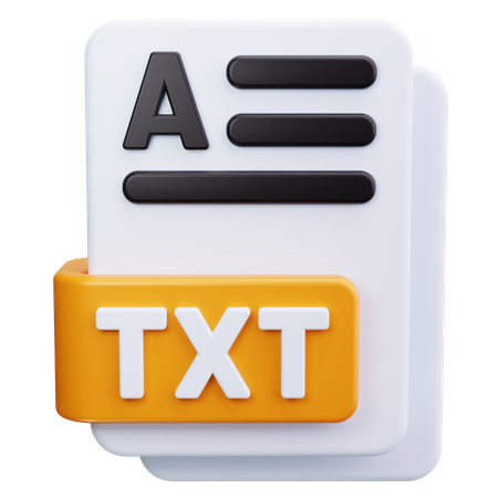 Document texte  3D Icon