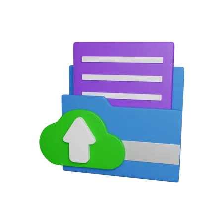 Document Upload 3 D Icon 3D Icon