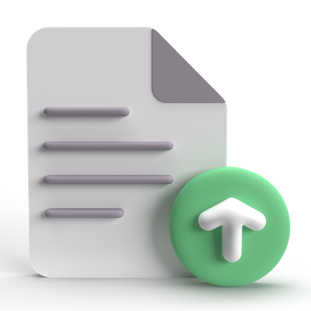 Document Upload  3D Icon