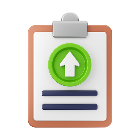 Document Upload  3D Icon