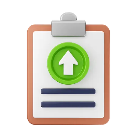 Document Upload  3D Icon