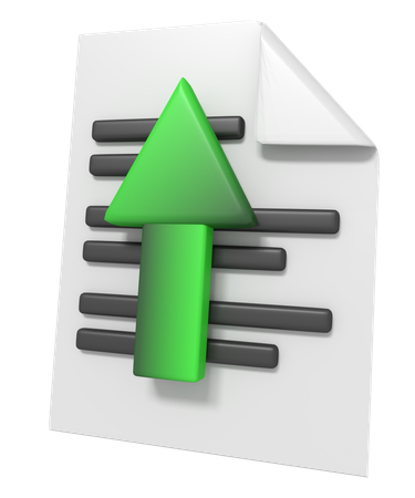 Document Upload  3D Icon