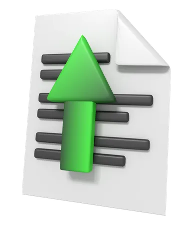 Document Upload  3D Icon