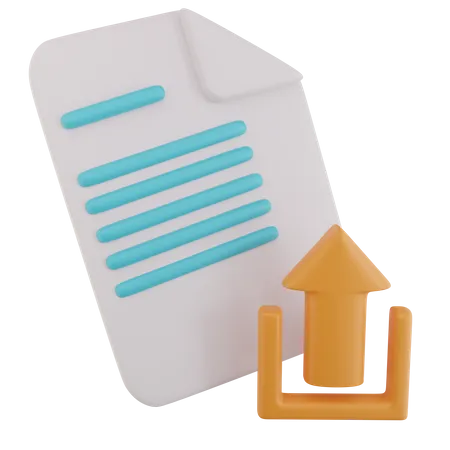 Document Upload  3D Icon