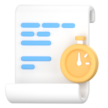 Document urgent  3D Icon