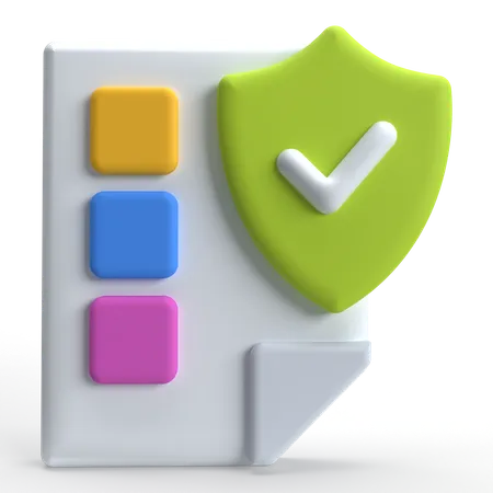 Document Verification  3D Icon