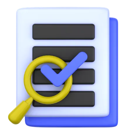 Document vérifié  3D Icon