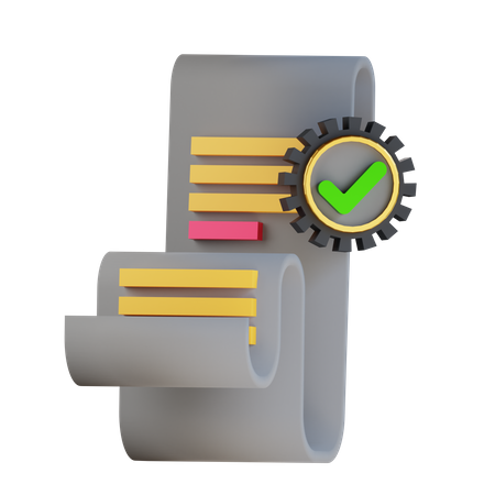 Document vérifié  3D Icon