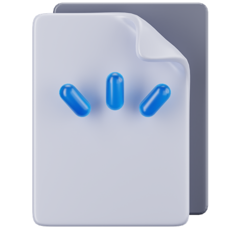 Document vide  3D Icon