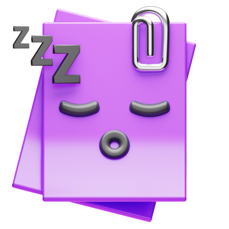 Document vide  3D Icon