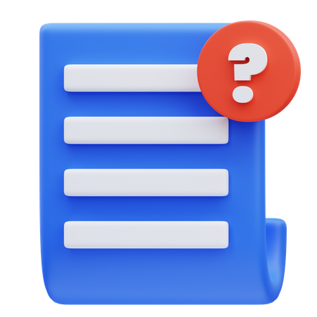 Document vierge  3D Icon