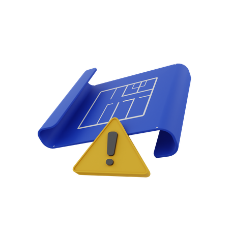 Document Warning  3D Icon