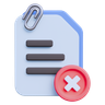 3d document warning emoji