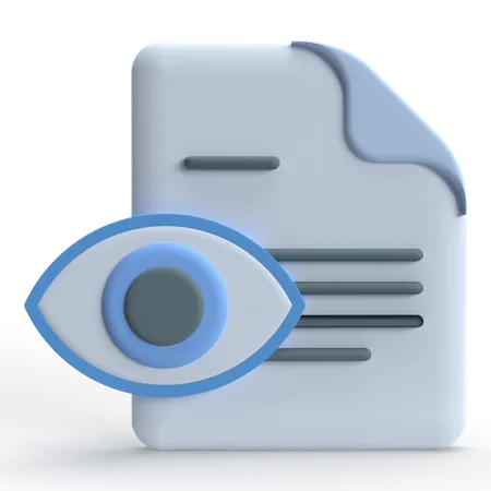 Document watchlist  3D Icon