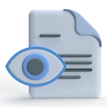 Document watchlist  3D Icon