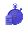 Document With Stopwatch