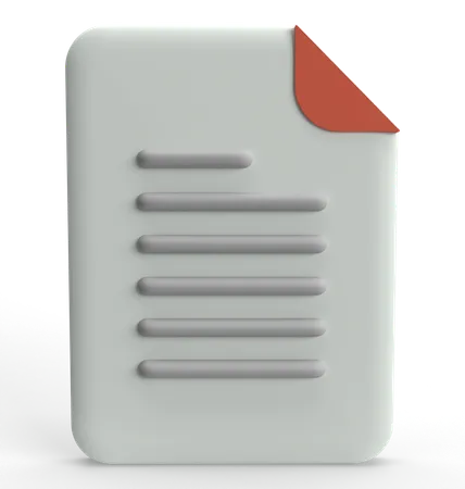 Documento  3D Icon