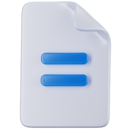 Documento  3D Icon