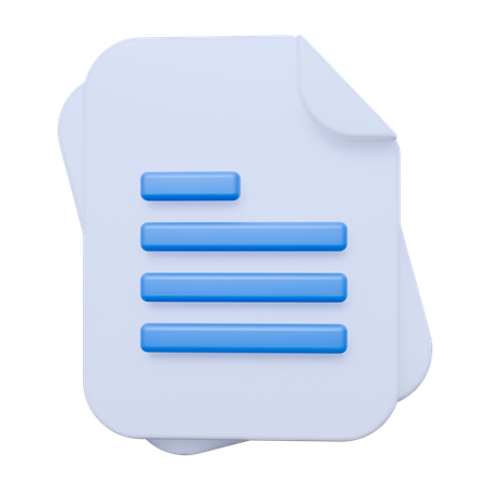 Documento  3D Icon