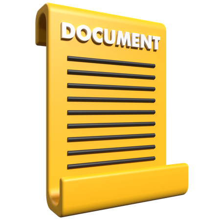 Documento  3D Icon