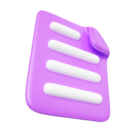 Documento  3D Icon