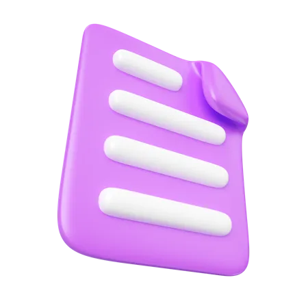 Documento  3D Icon