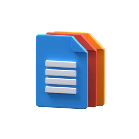 Documento  3D Icon