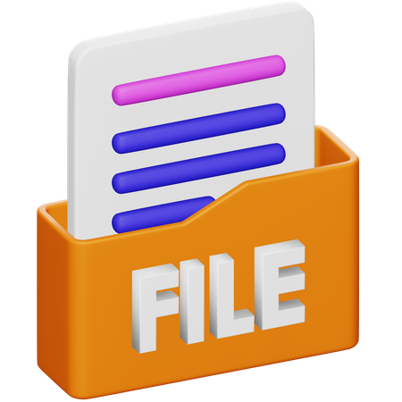 Documento  3D Icon