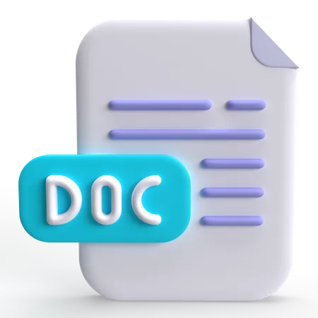 Documento  3D Icon