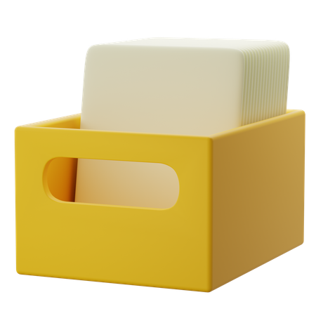 Arquivo de documentos  3D Icon