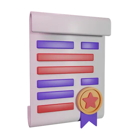 Papel Com Uma Estrela E Um Icone 3 D De Emblema De Medalha Adequado Para Financiamento De Ativos Web Icone Produtos Digitais Etc 3D Icon