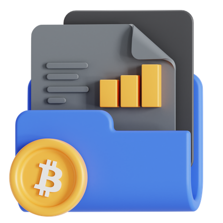 Documento bitcoin  3D Icon