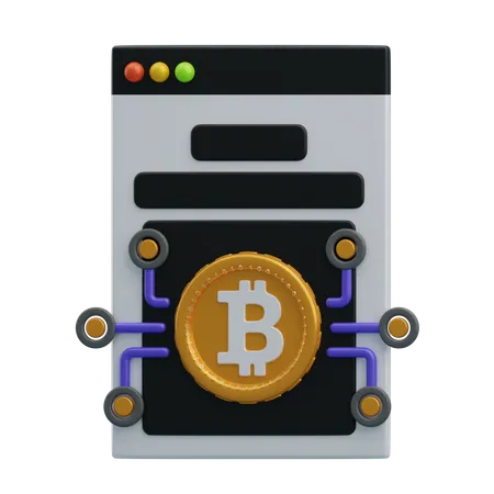 Documento técnico de bitcoin  3D Icon