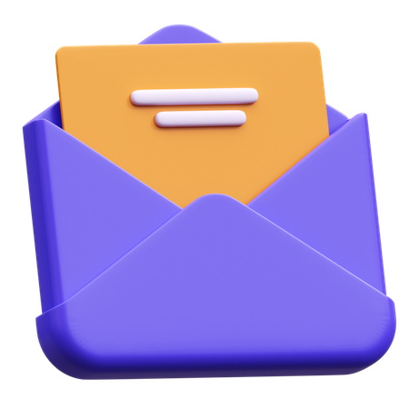 Correo de documentos  3D Icon