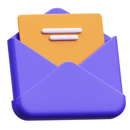 Correo de documentos  3D Icon