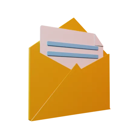 Correo de documentos  3D Illustration