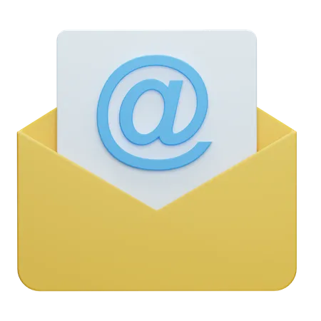 Correo de documentos  3D Icon