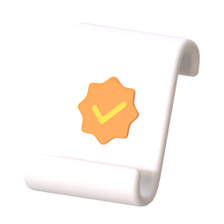 Documento de acuerdo  3D Icon