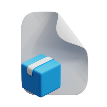 Envio de documento  3D Icon