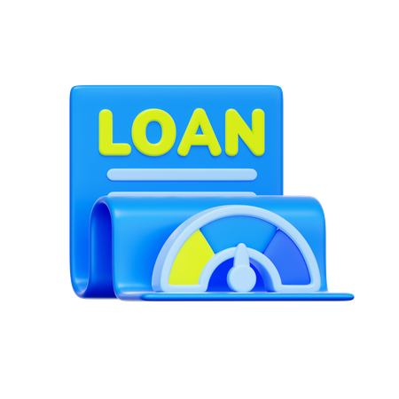 Documento de empréstimo  3D Icon