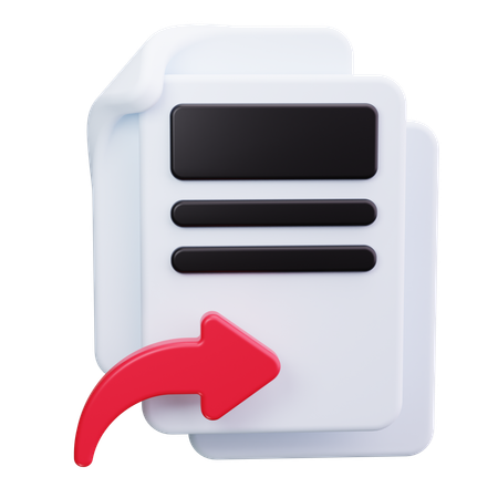 Documento de exportação  3D Icon