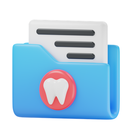 Documento dental  3D Icon