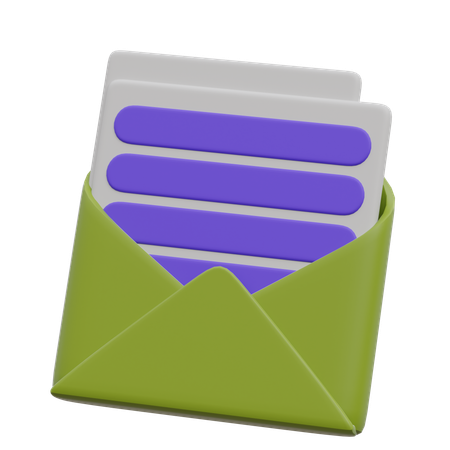E-mail do documento  3D Icon