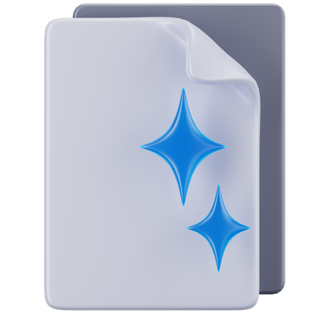 Documento en blanco  3D Icon