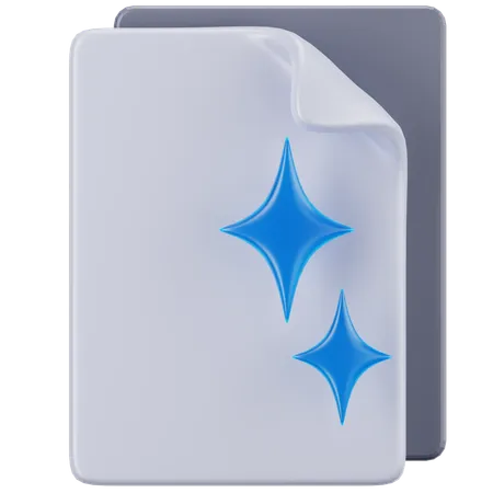 Documento en blanco  3D Icon