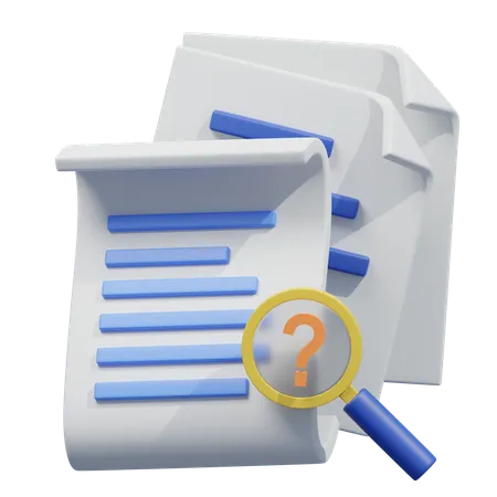 Documento de error  3D Icon