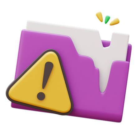 Documento fallido  3D Icon